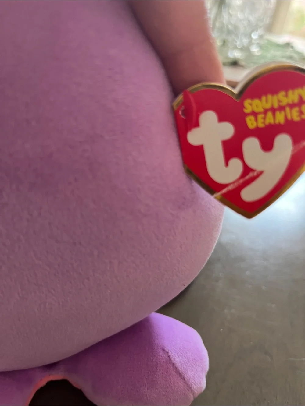 Ty Purple Octopus Plush Toy - Cute Sparkle Accent with friends
